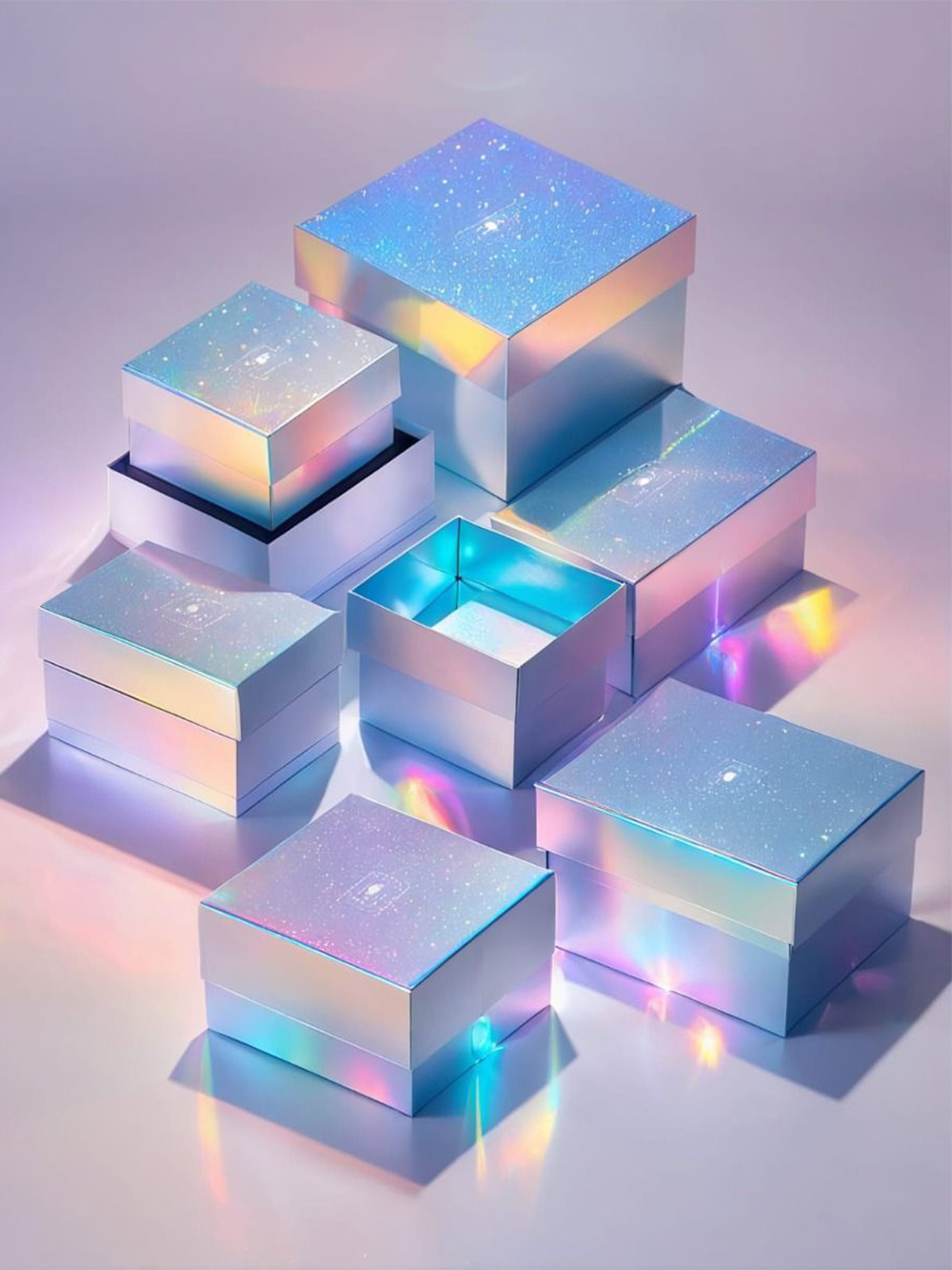 Bright Fluorescent Packaging Boxes