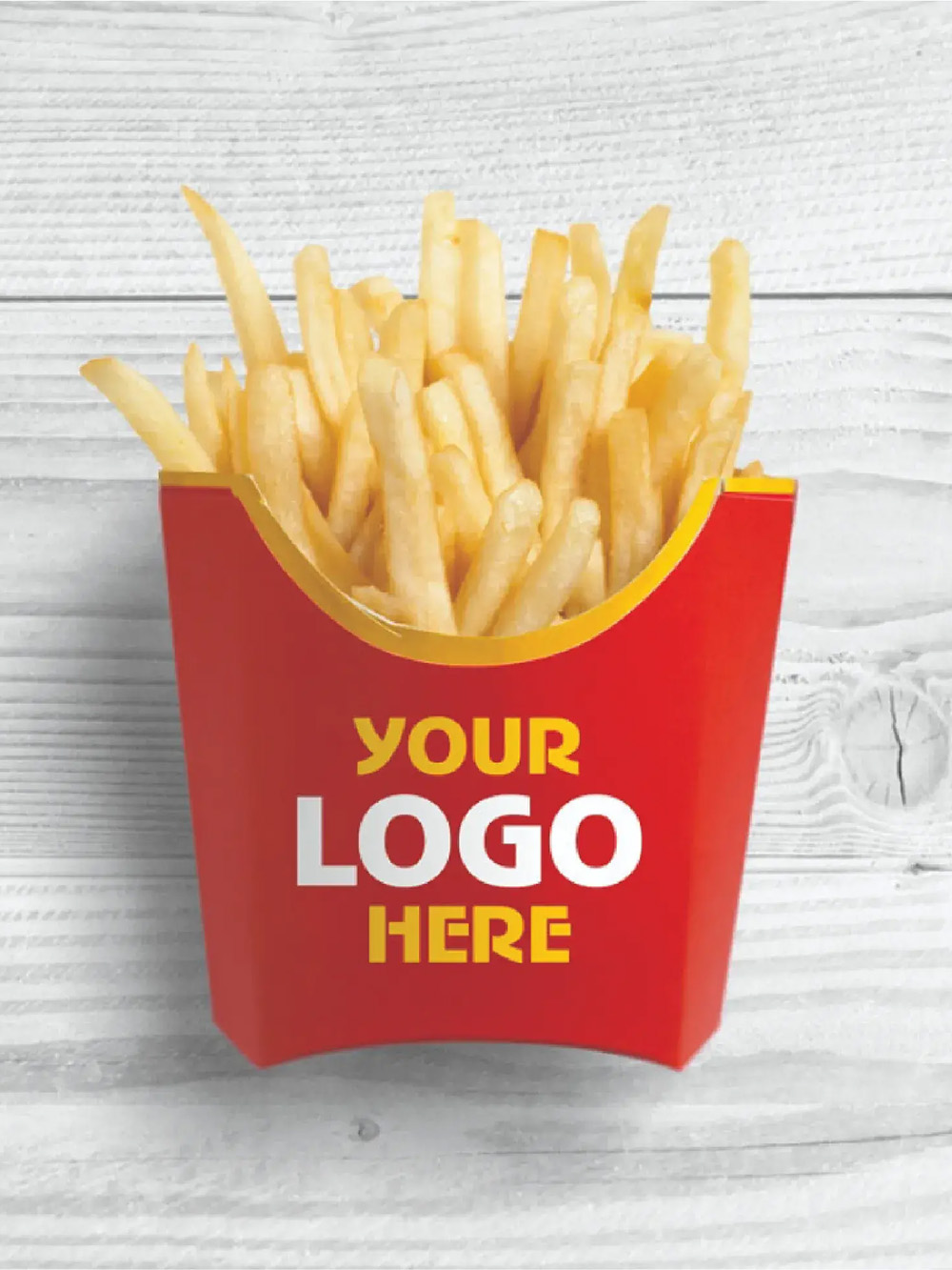 French fry packaging