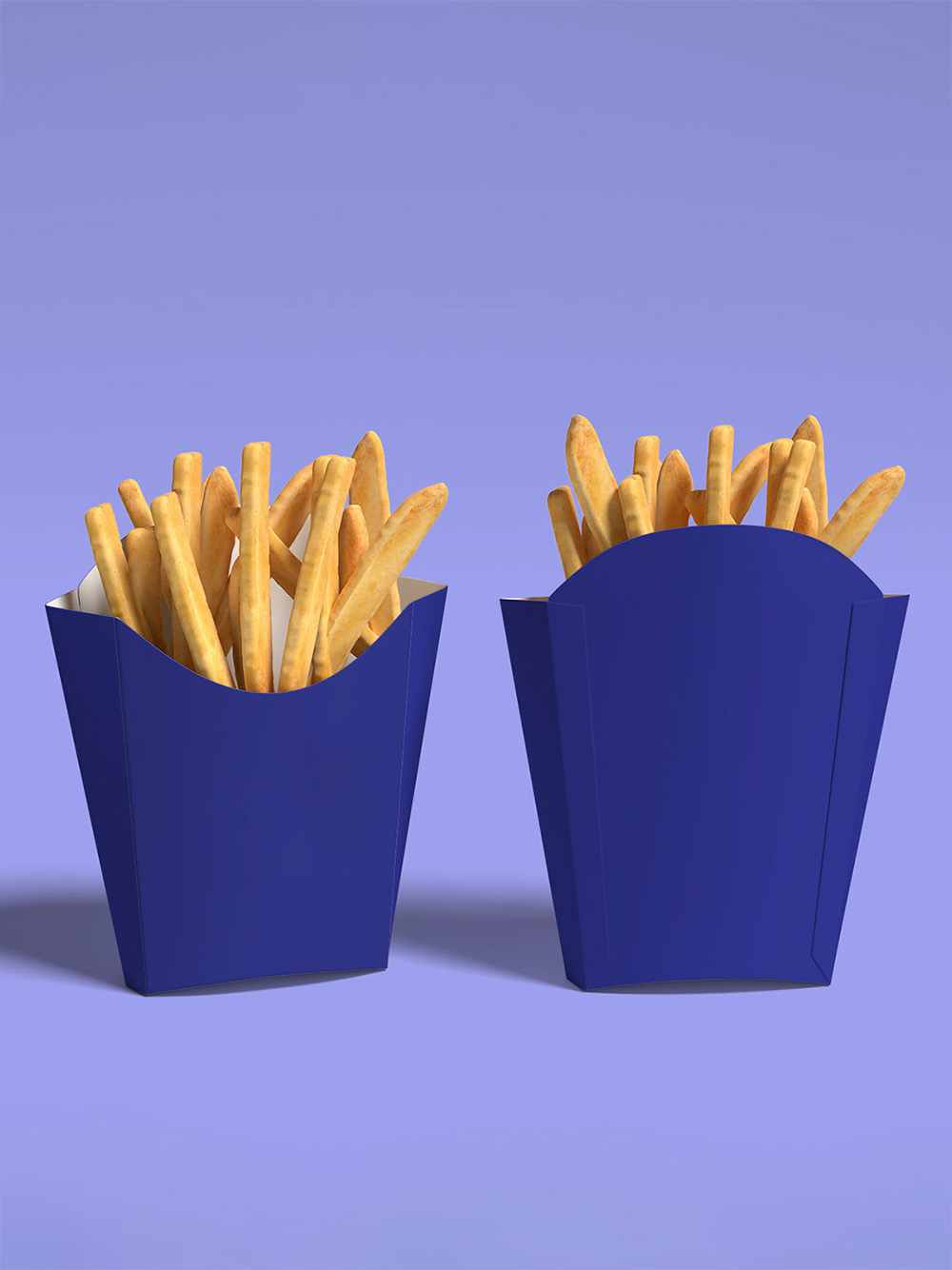 French fry packaging