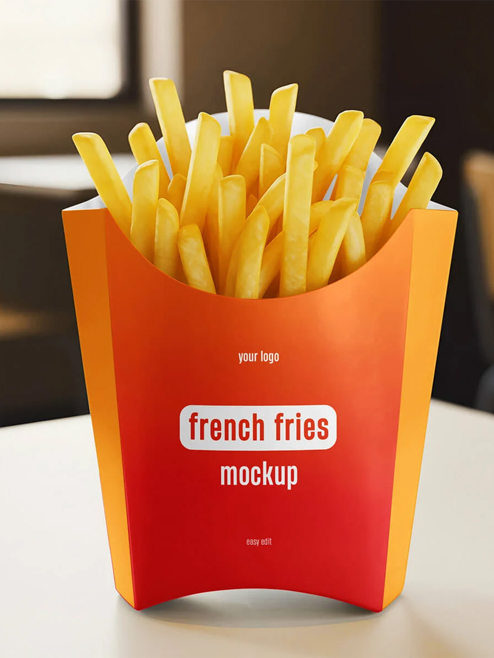 French fry packaging