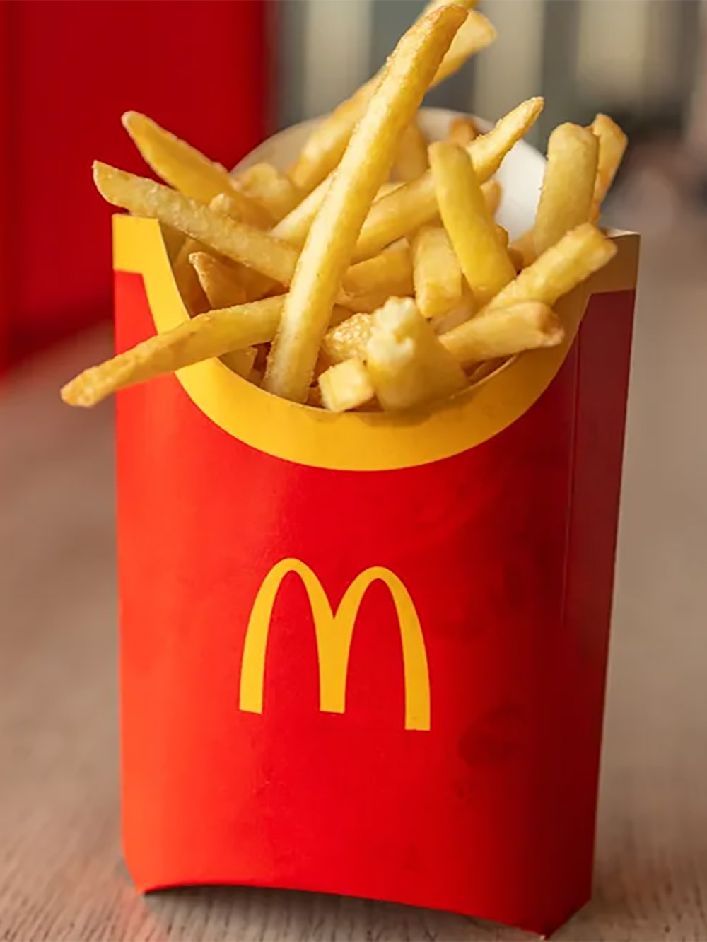 French fry packaging