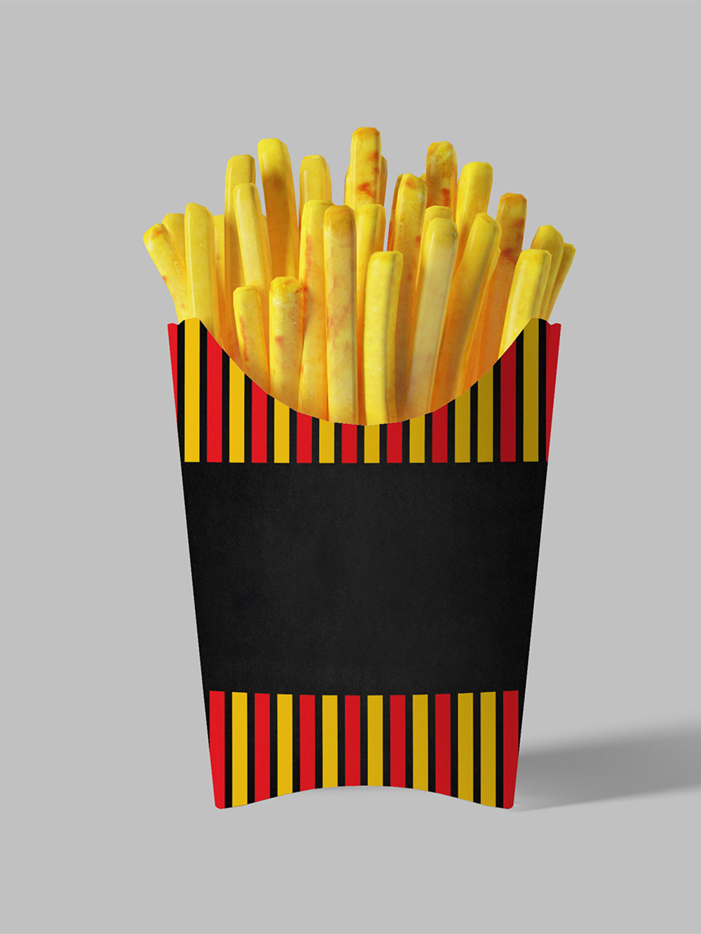 French fry packaging