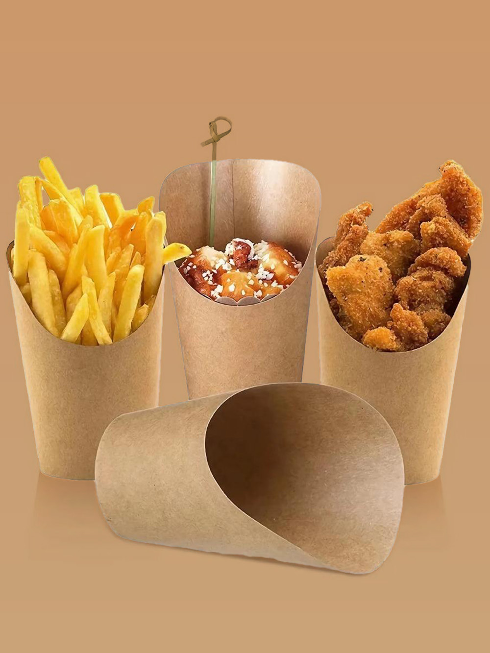 French fry packaging