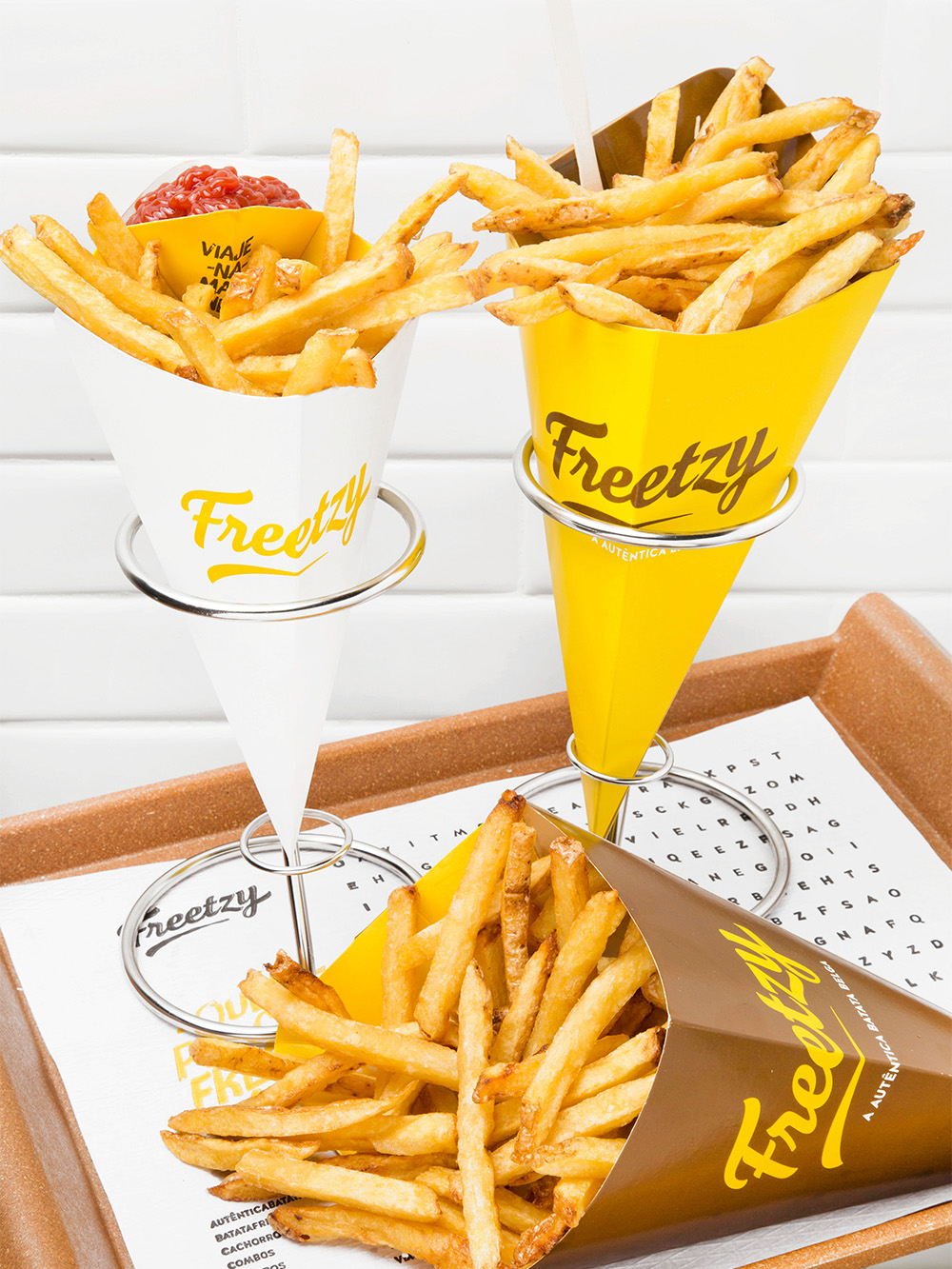 French fry packaging