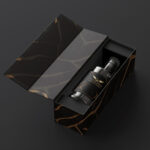 Low MOQ custom beverage bottle carrier packaging – bespoke size, CMYK/PMS printing & premium finish for retail display