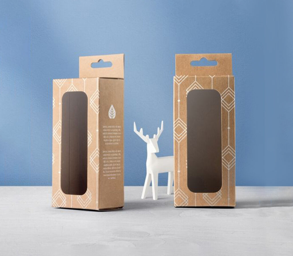 kraft boxes with window