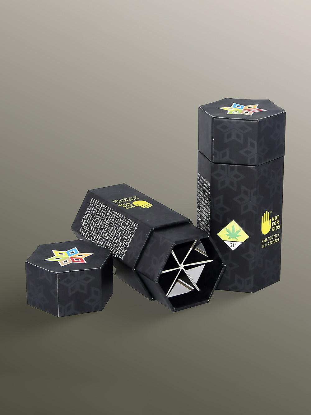 Rigid Hexagon Boxes