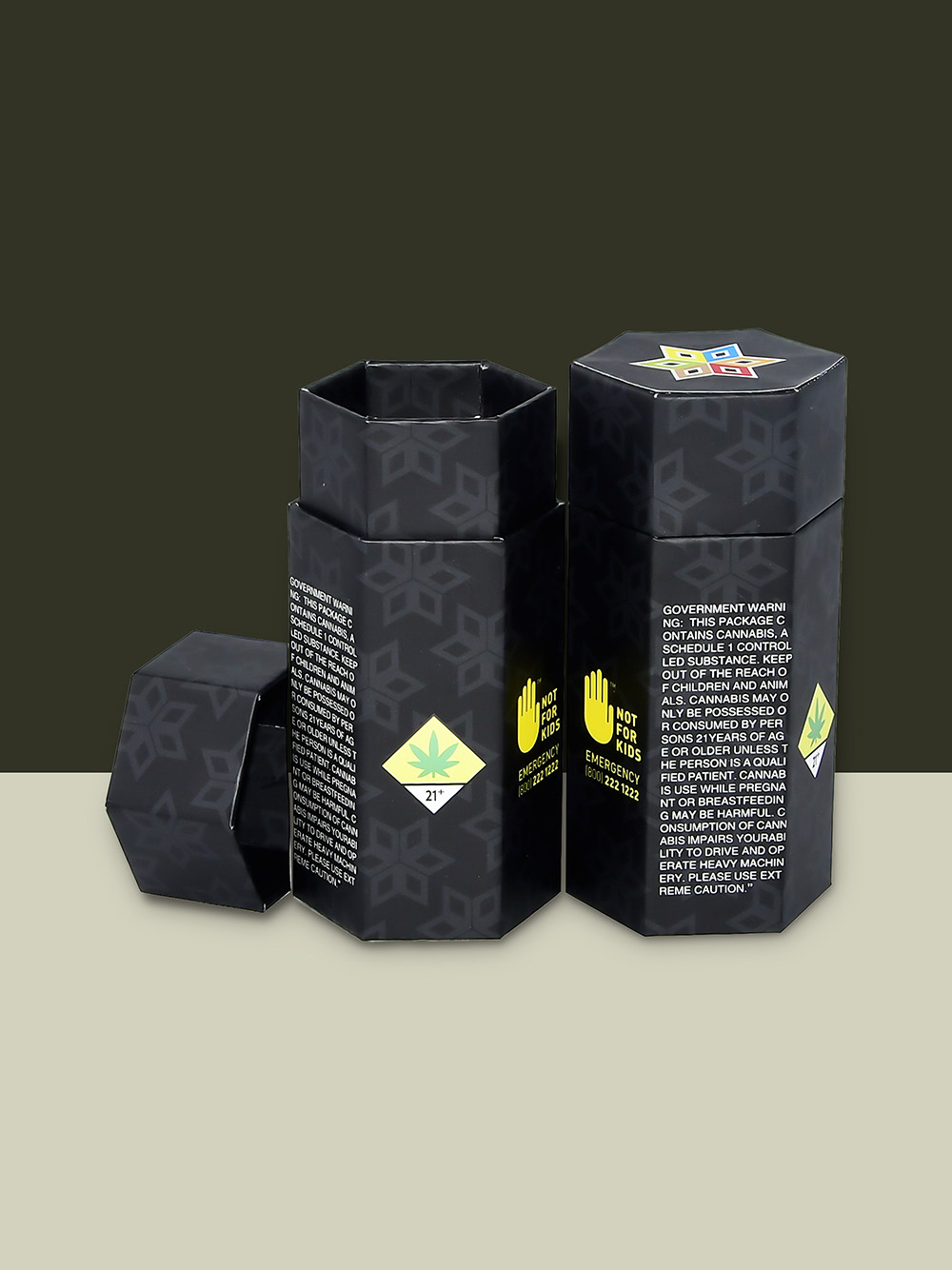 Rigid Hexagon Boxes