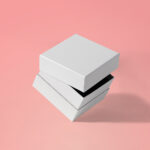 Stylish white rigid box suitable for gift packaging and product storage