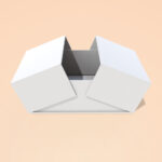 Stylish white rigid box suitable for gift packaging and product storage