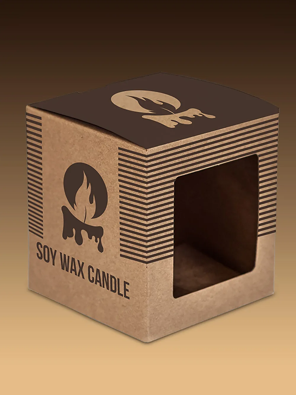 Custom candle boxes with window wholesale in the UK