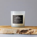 Eco friendly custom candle label stickers for soy wax candles and handmade candle brands