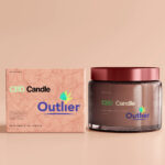 eco-friendly CBD candle boxes with custom logo print and secure tuck end closure