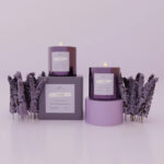 eco-friendly CBD candle boxes with custom logo print and secure tuck end closure