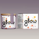 eco-friendly CBD candle boxes with custom logo print and secure tuck end closure