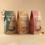 Food packaging pouch with zipper
