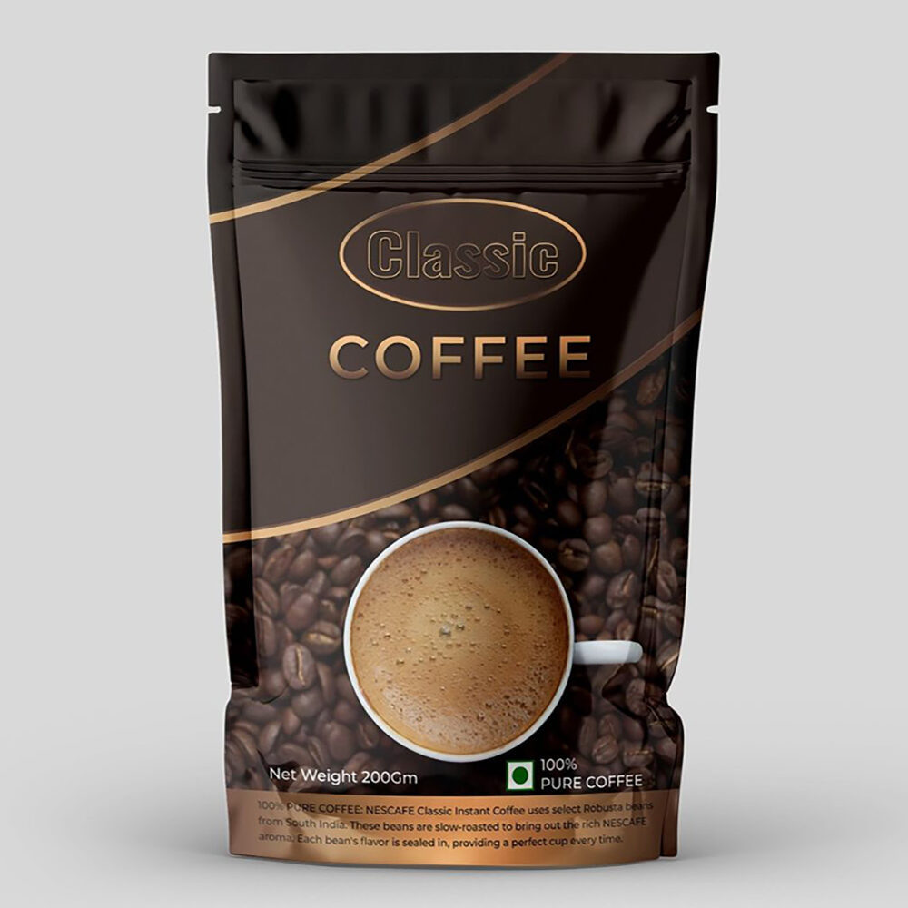 Side Seal Coffee Bag Quad Seal Pouch Packaging Supplier