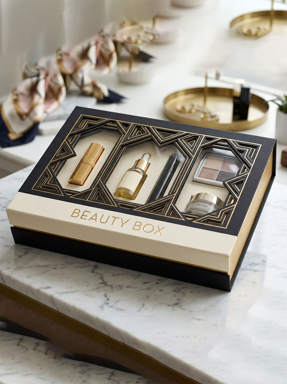 Premium printed beauty packaging boxes