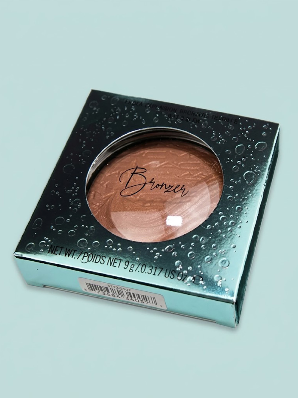 Luxury bronzer packaging box mockup