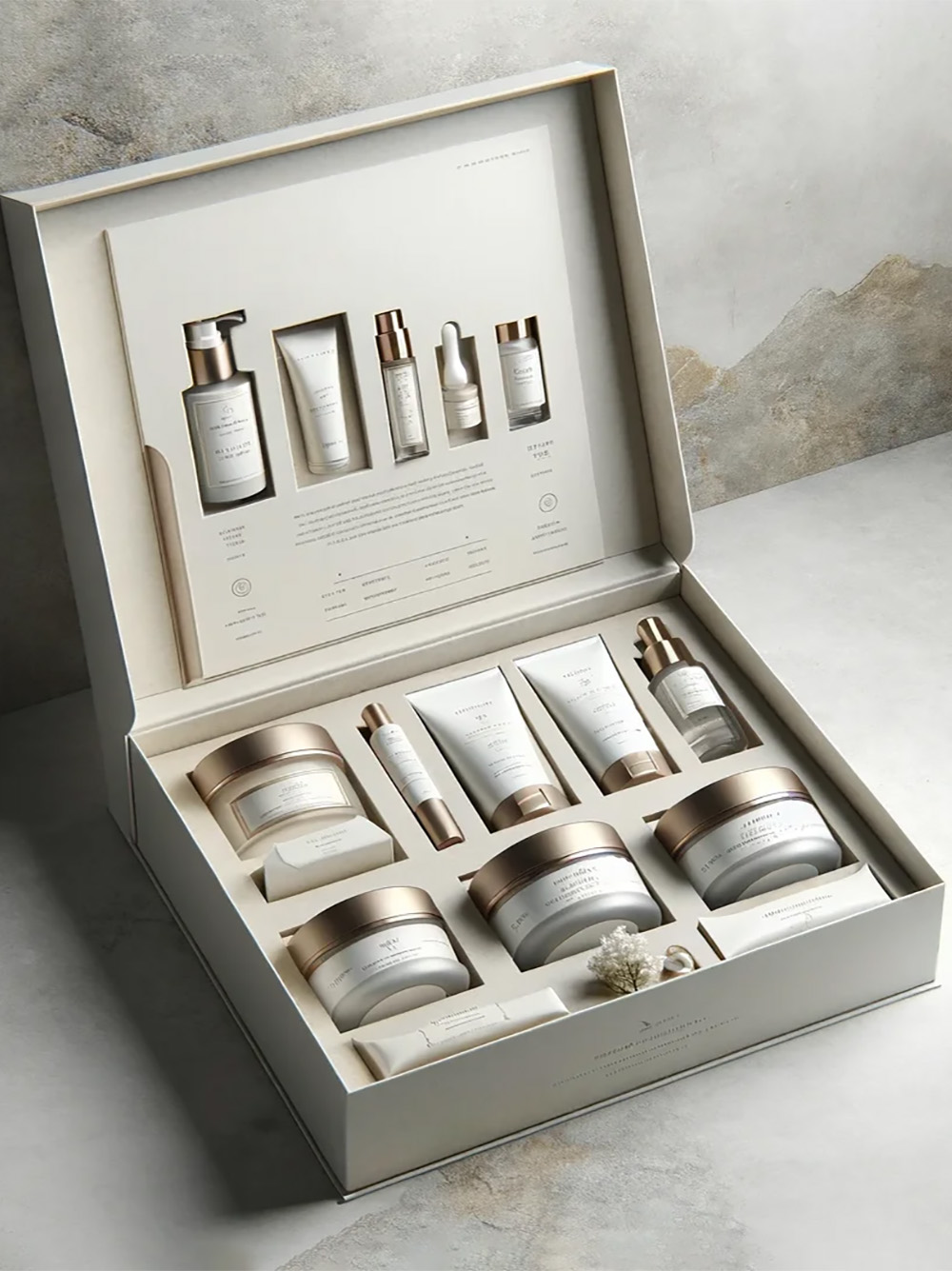 Premium luxury cosmetic packaging boxes