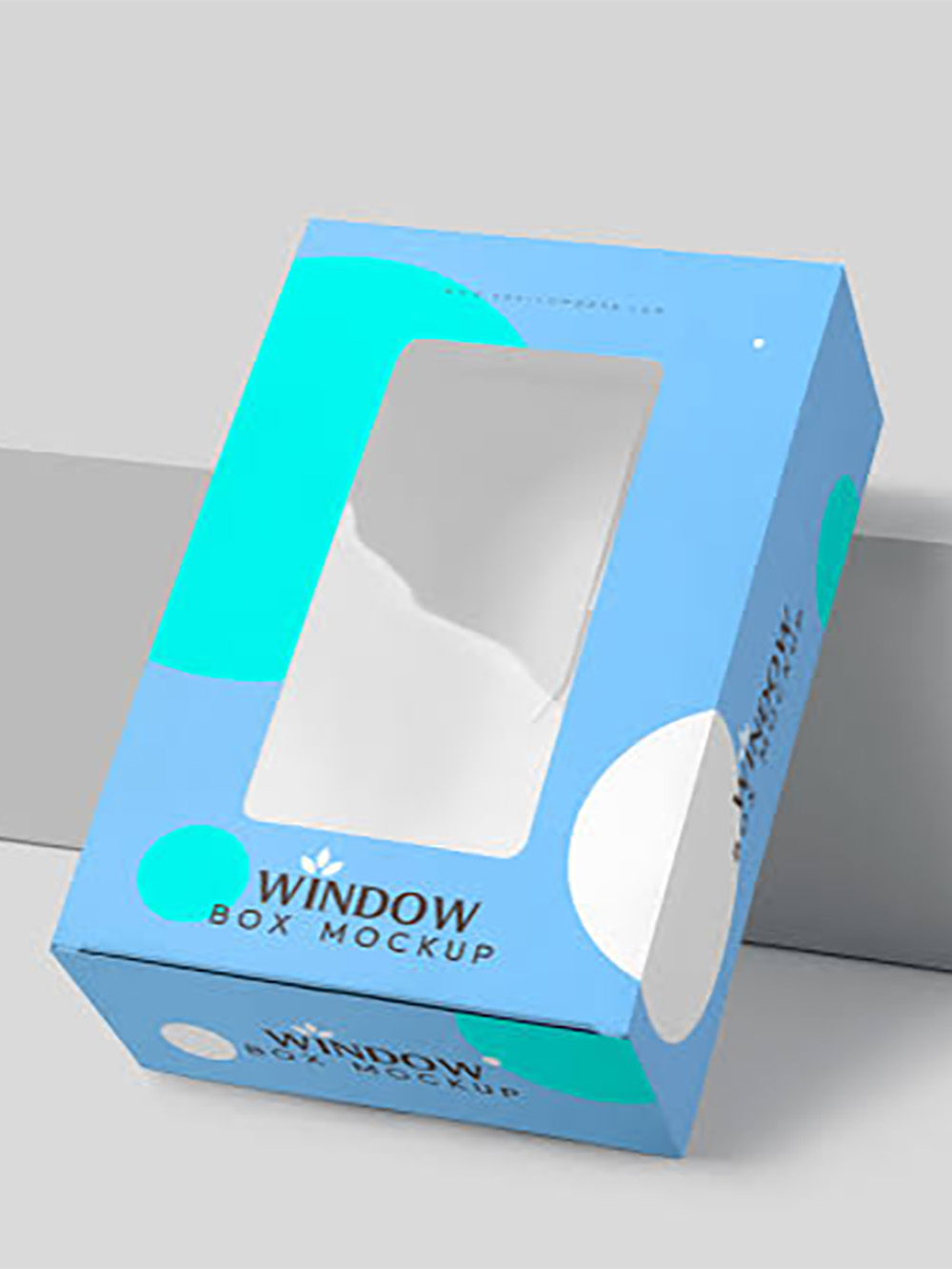 Premium window cosmetic packaging boxes