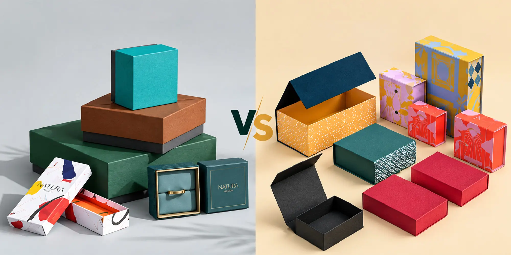 Magnetic Closure vs Two-Piece Rigid Boxes: Best Christmas Gift Packaging Compared