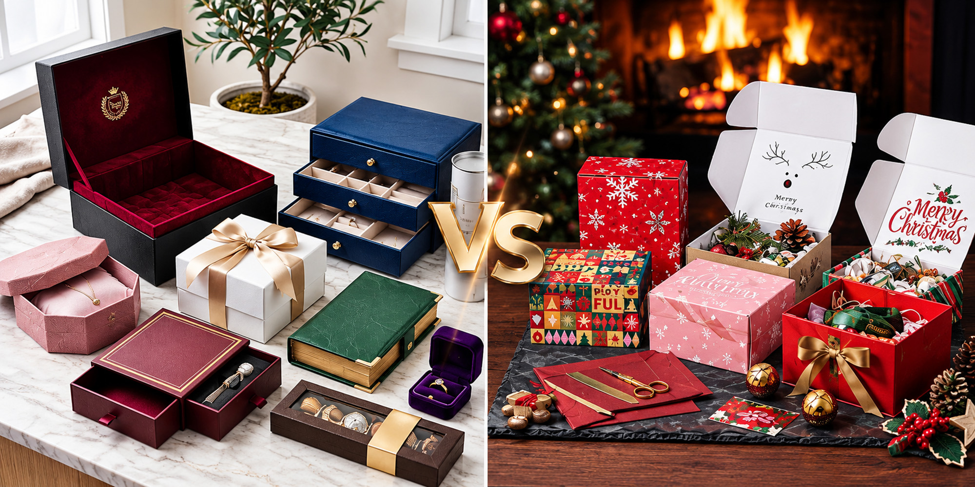 Rigid Gift Boxes vs Folding Cartons for Christmas: Which Should You Order This Year?